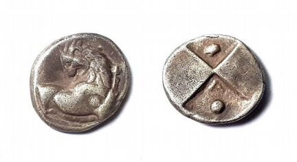 Гемидрахма. Фракия. Херсонес IV в. до н э Серебро
