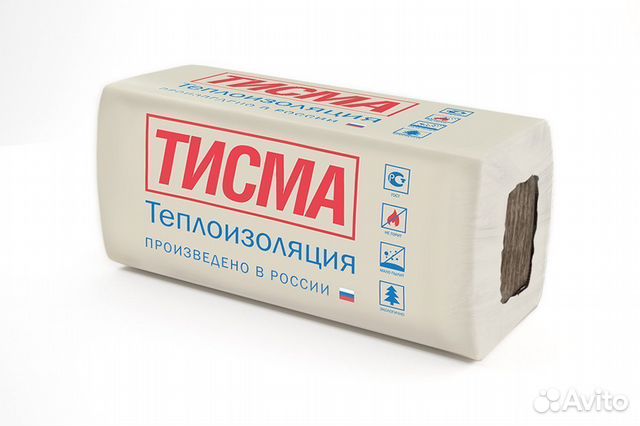 Утеплитель в плитах Тисма 100мм 6,2м2