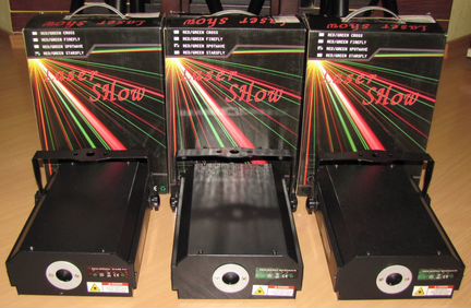 Лазеры US GR140 3шт LED светомузыка микрофон DMX