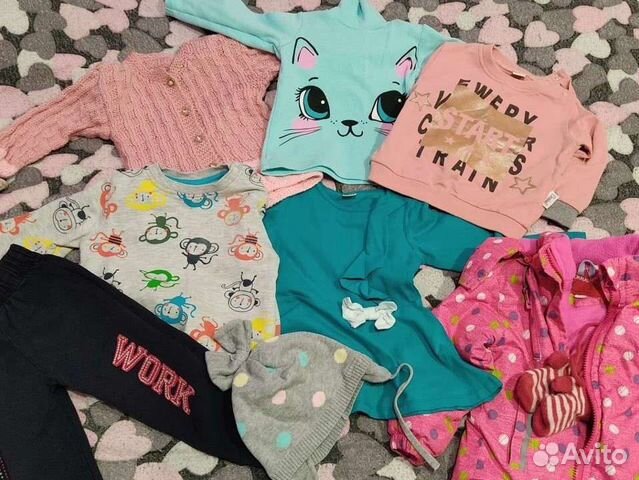 Вещи пакетом на девочку 80-86