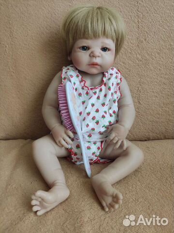 Кукла Реборн девочка с волосами