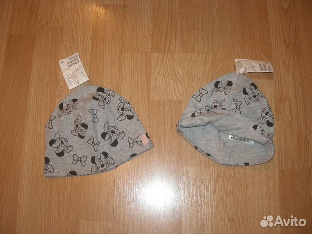 Новая шапка H&M с Минни Маус хлопок рост 86/92