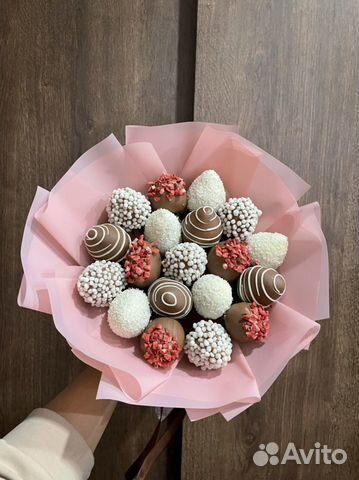 Букет из клубники в шоколаде