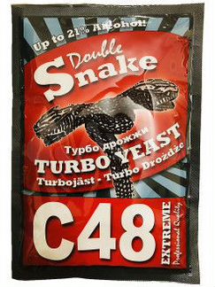 Турбо дрожжи Double Snake C48 спиртовые, 130 гр