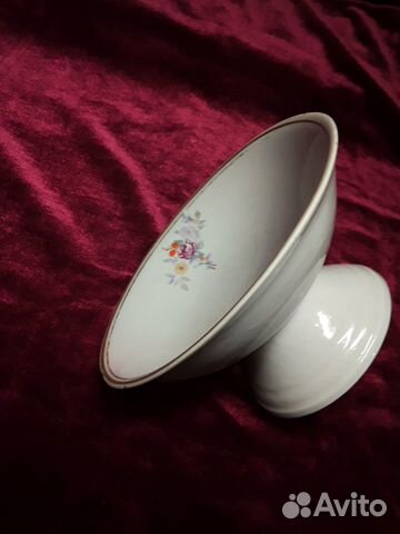 Ваза конфетница фарфор 1952 г.Винтаж СССР ретро