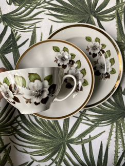 Чайное трио Дулёво (чашка, тарелка, блюдце)