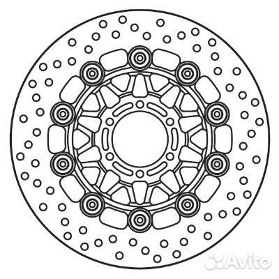 Тормозной диск yamaha XJR, FZR, TDM, TRX