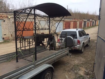 Кованый мангал беседка кухня