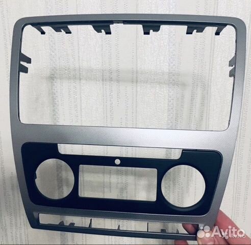 Рамка для 2 din магнитолы skoda octavia a5