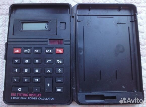 Счетная машинка на солнечных батарейках