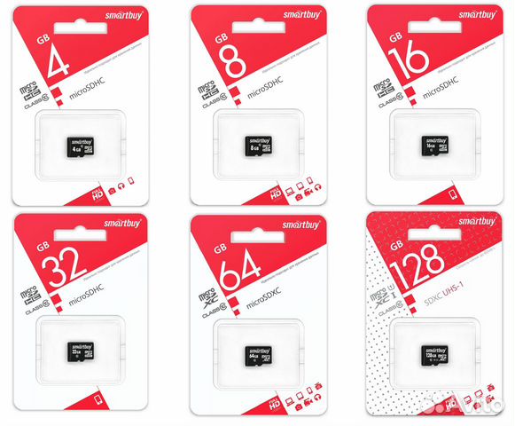 Карта памяти Micro sd от 4гб до 256гб
