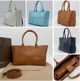 Женская сумка Bottega Veneta 2в1 кожа черная новая