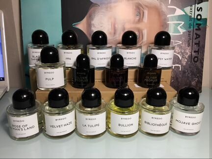 Byredo распив, пробники, Флаконы Часть 1