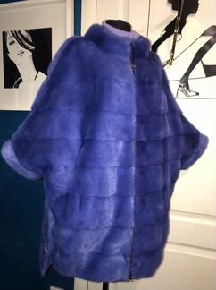 Шуба норковая лаванда трансформер 58/60