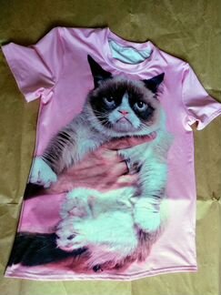 Футболка Grumpy Cat короткий рукав р-р S-M