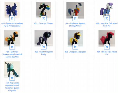 Коллекционные фигурки Funko mini My Little Pony