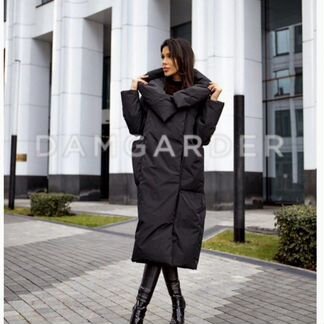 Пуховик пальто одеяло оверсайз зима