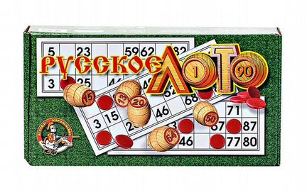 Классическое Русское Лото деревянные бочонки 00037