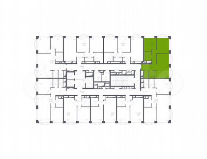 2-к апартаменты, 60.3 м², 18/24 эт.