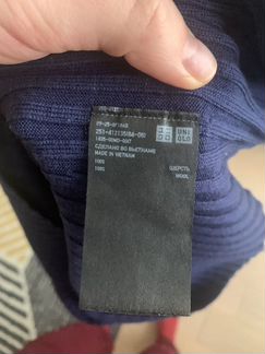Uniqlo, мериносовый свитер,3D вязка S