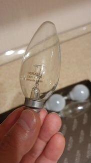 Лампочки цоколь Е14 на 40 и 60 ватт