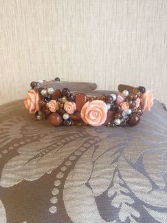 Ободок из натуральных камней