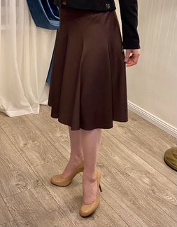 Юбка шоколадного цвета (44-46 р-р)