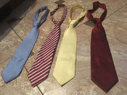 Итальянские галстуки, 4 штуки, новые