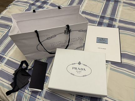 Пакет коробка чек prada