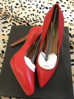 Красные лодочки нат кожа