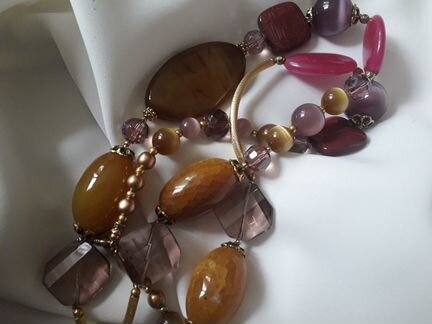 Украшение, бусы, ожерелье, камни