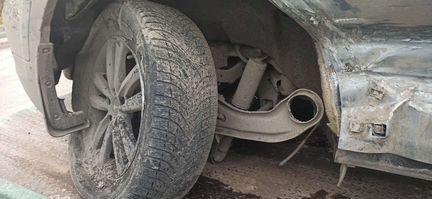 Hyundai Santa Fe 2.2 AT, 2017, битый, 65 000 км
