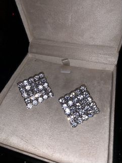 Серебряные серьги гвоздики