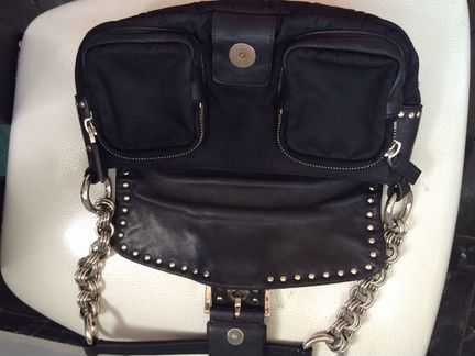 Оригинал сумка prada ткань и кожа