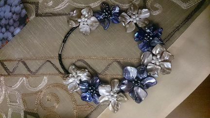 Ожерелье натуральный перламутр, жемчуг новое