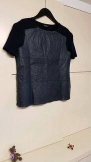 Max co Max Mara кожаная блузка топ оригинал