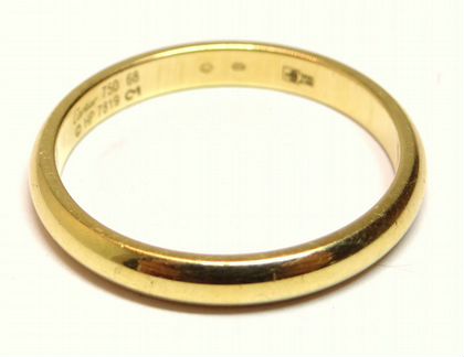 Обручальное золотое кольцо Cartier 750 пробы