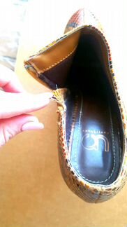 Ботильоны 38 размер под кожу рептилий