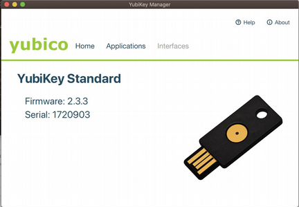 Yubico YubiKey токен OTP USB