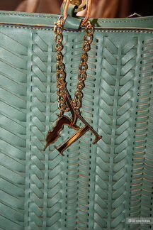 Trussardi сумка ручки бамбук