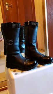 Сапоги кожаные Chanel