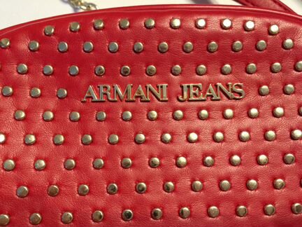 Женская красная сумка Armani Jeans (новая)