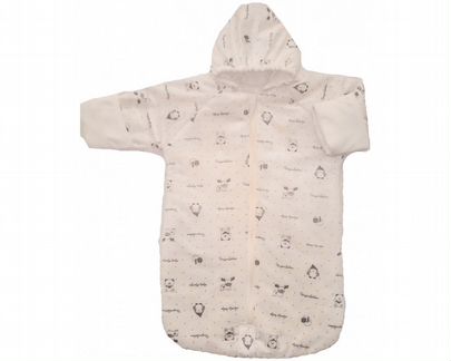Конверт-спальник детский с капюшоном и рукавами