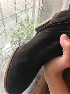 Зимние замшевые сапоги новые натуральная замша