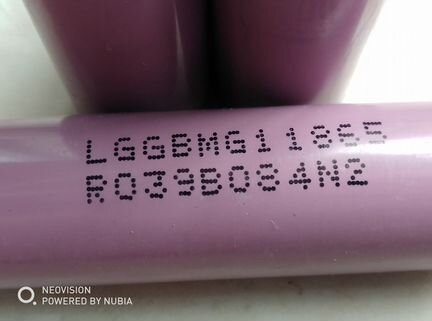 Аккумулятор 18650 LG MG1 2900mAh 3,7V