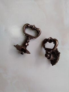 Ручка мебельная с кольцом, винтажная