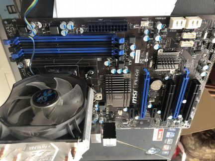 Процессор AMD FX-4300+материнская MSI+кулер Zalman