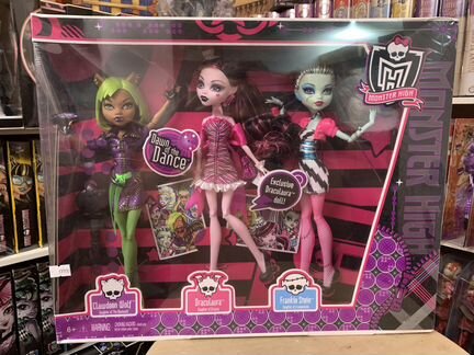 Набор рассвет танца Монстр Хай 3 куклы в коробке