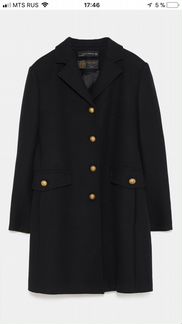Новое синее пальто Zara