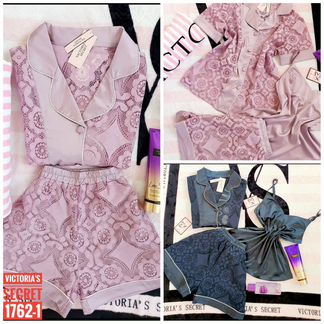 Victoria’s Secret 3 в 1 шелк с кружевом